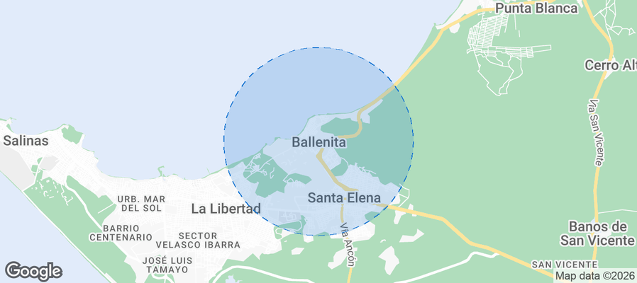 Ballenita Airbnb map